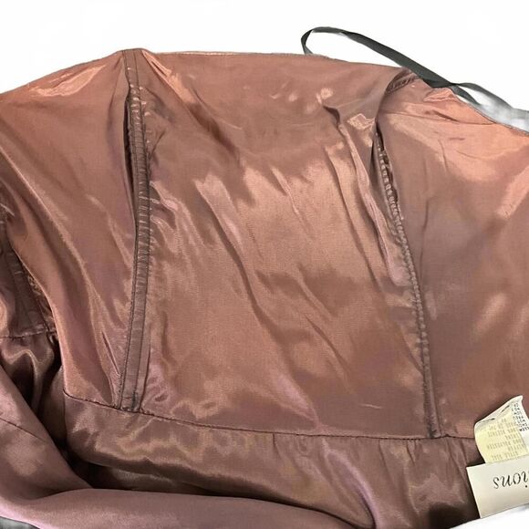 Vintage Jim Hjelm Occasions Women's 10 Grey Strapless Maxi Dress Gown Back Zip - Picture 11 of 15